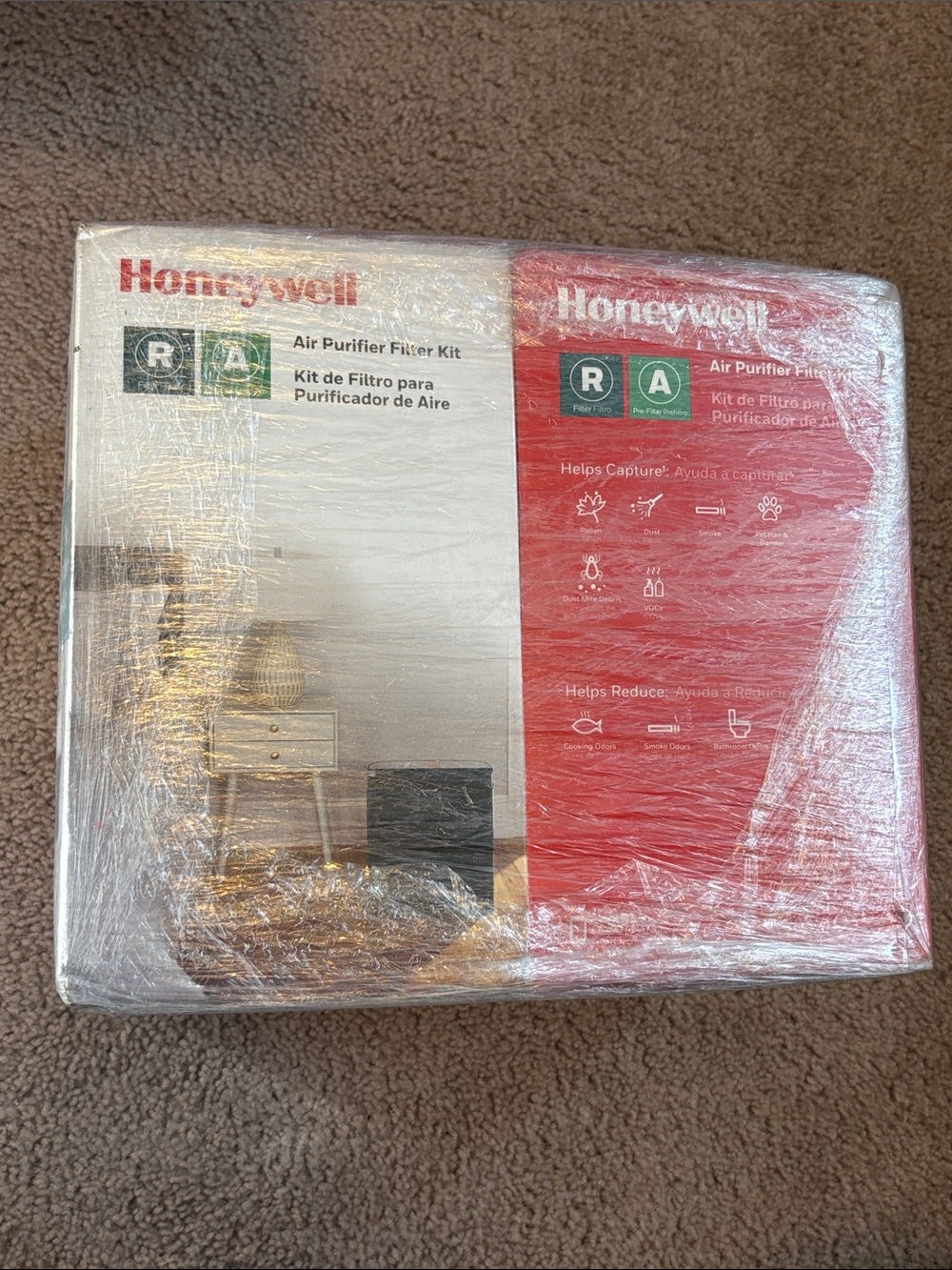 Honeywell True HEPA Filter Kit (times 2) R Hepa filters and A Pre-filters